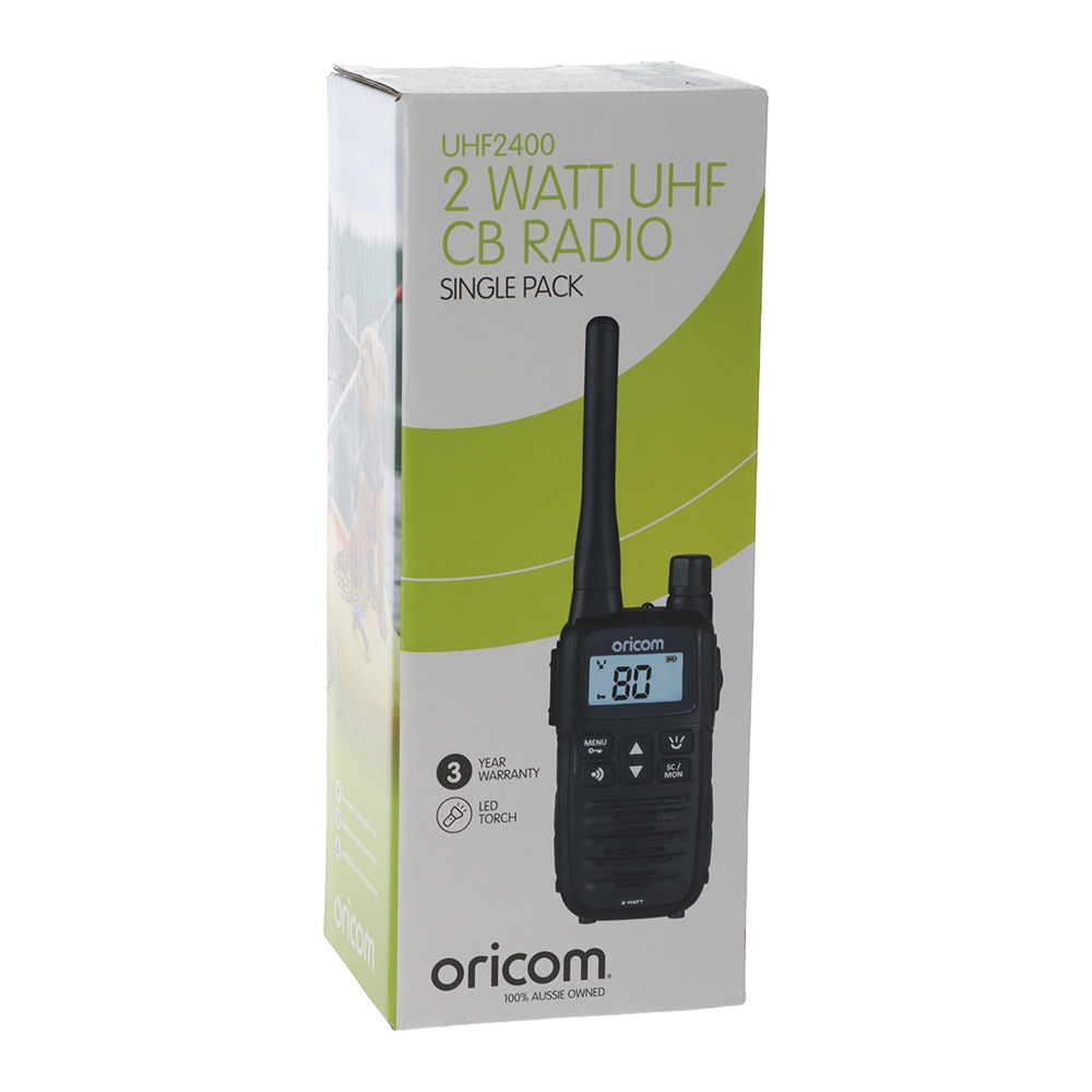 Oricom UHF2400-1 Handheld UHF CB Radio 2W