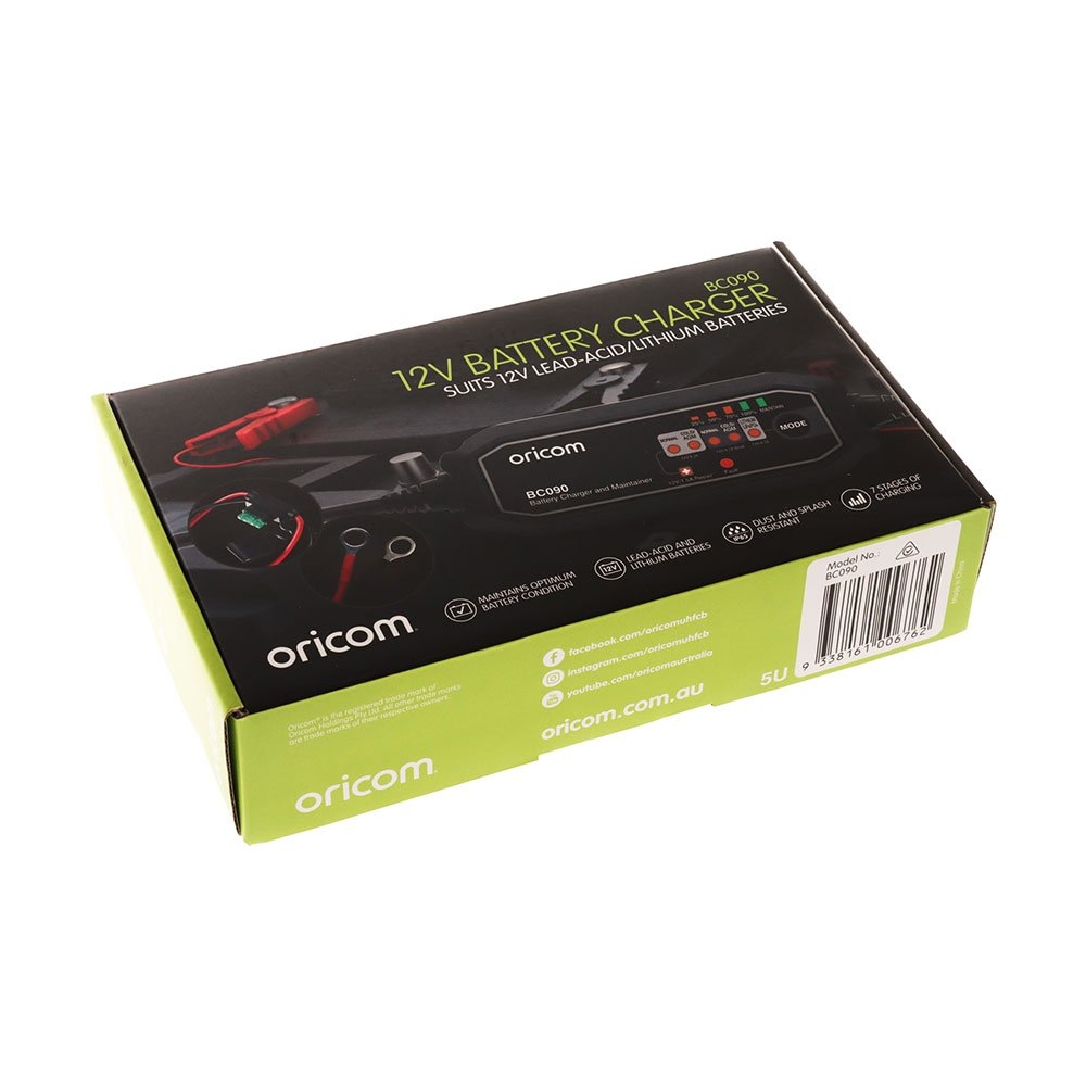 Oricom 7-Stage Battery Charger and Maintainer 2-110Ah 12V