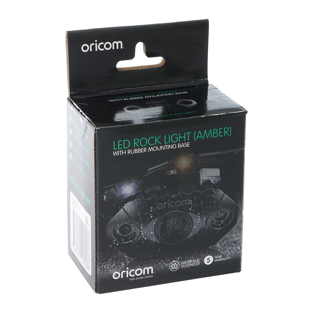 Oricom 4WD LED Rock Light 300LM Amber Qty 1