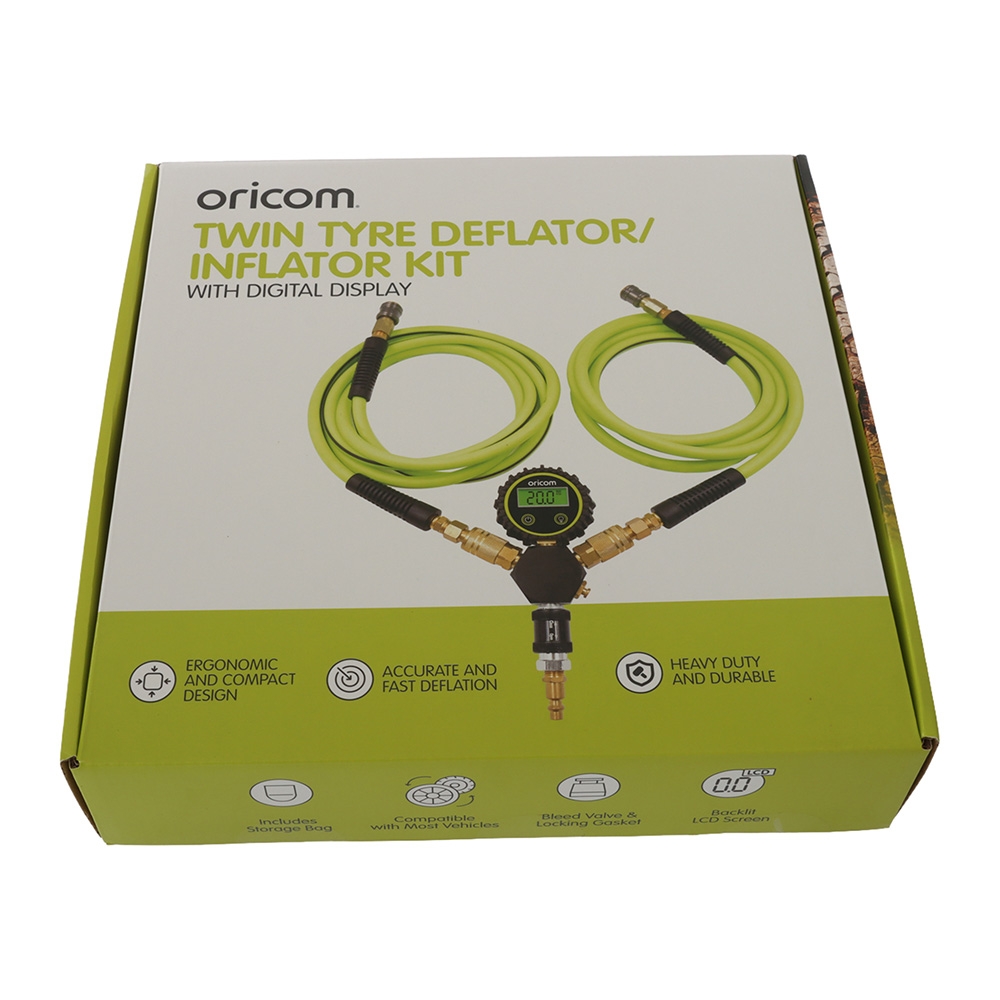 Oricom MTDI2 Twin Tyre Inflator/Deflator Kit
