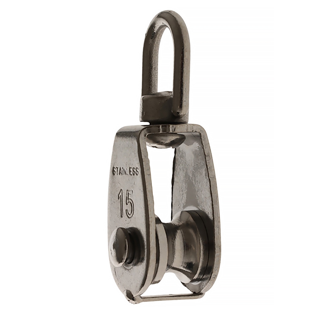 Single Sheave Swivel Eye Pulley Block No.15 80lb