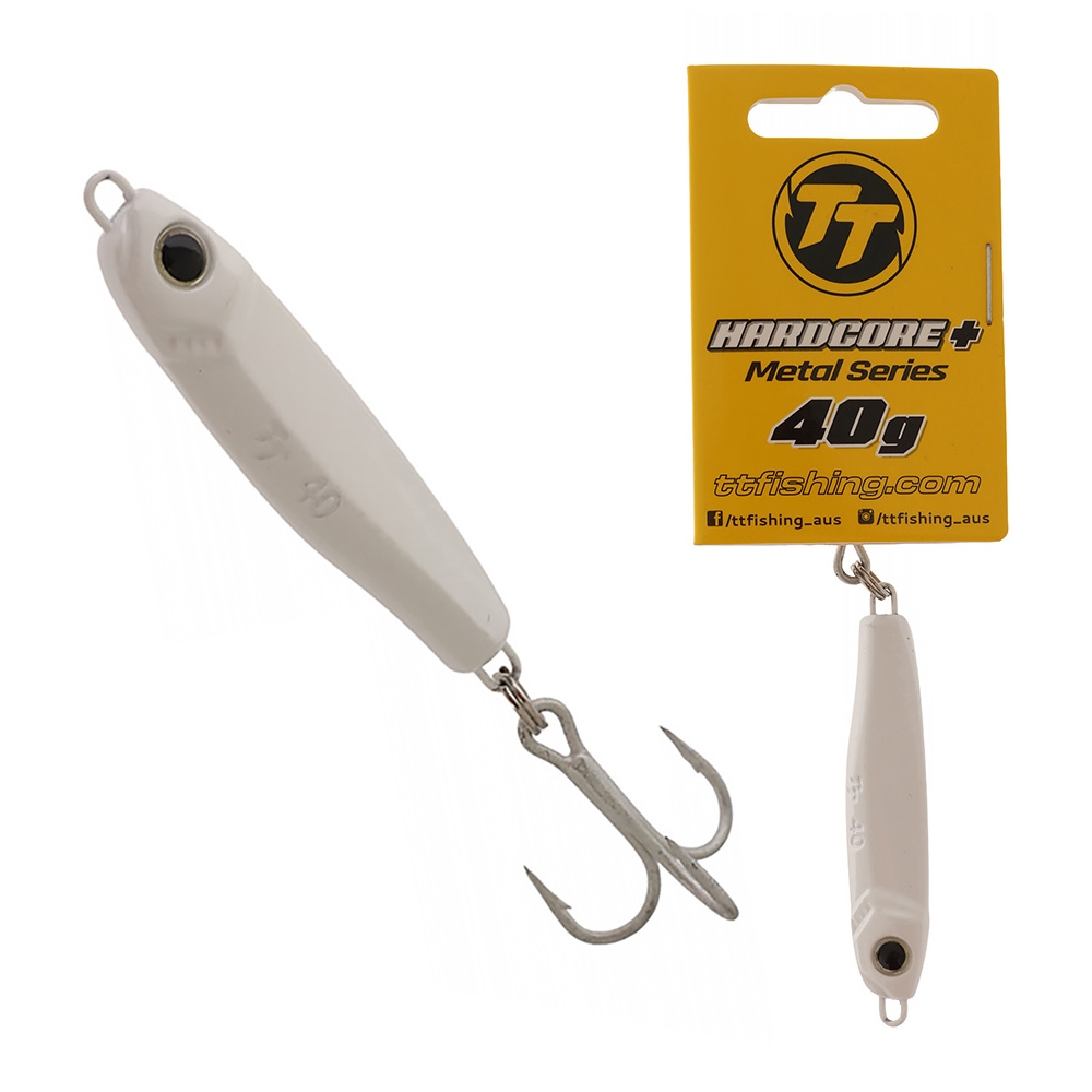 TT Lures Hard Core+ Metal Lure 40g Pearl