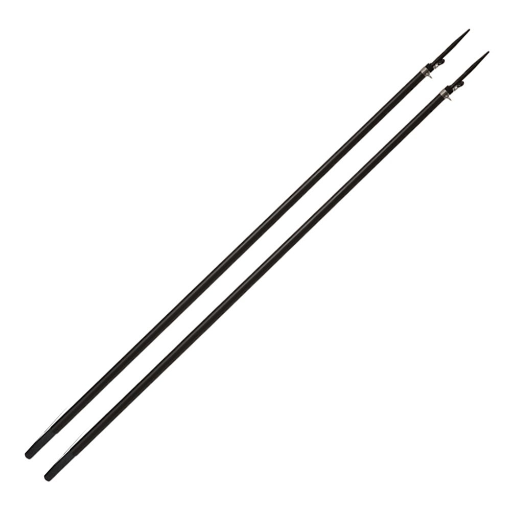 Kilwell Stiff 3K Carbon Telescopic Drop-In Outrigger Poles and Slimline Bases Set 4.5m 2pc 42mm Pair
