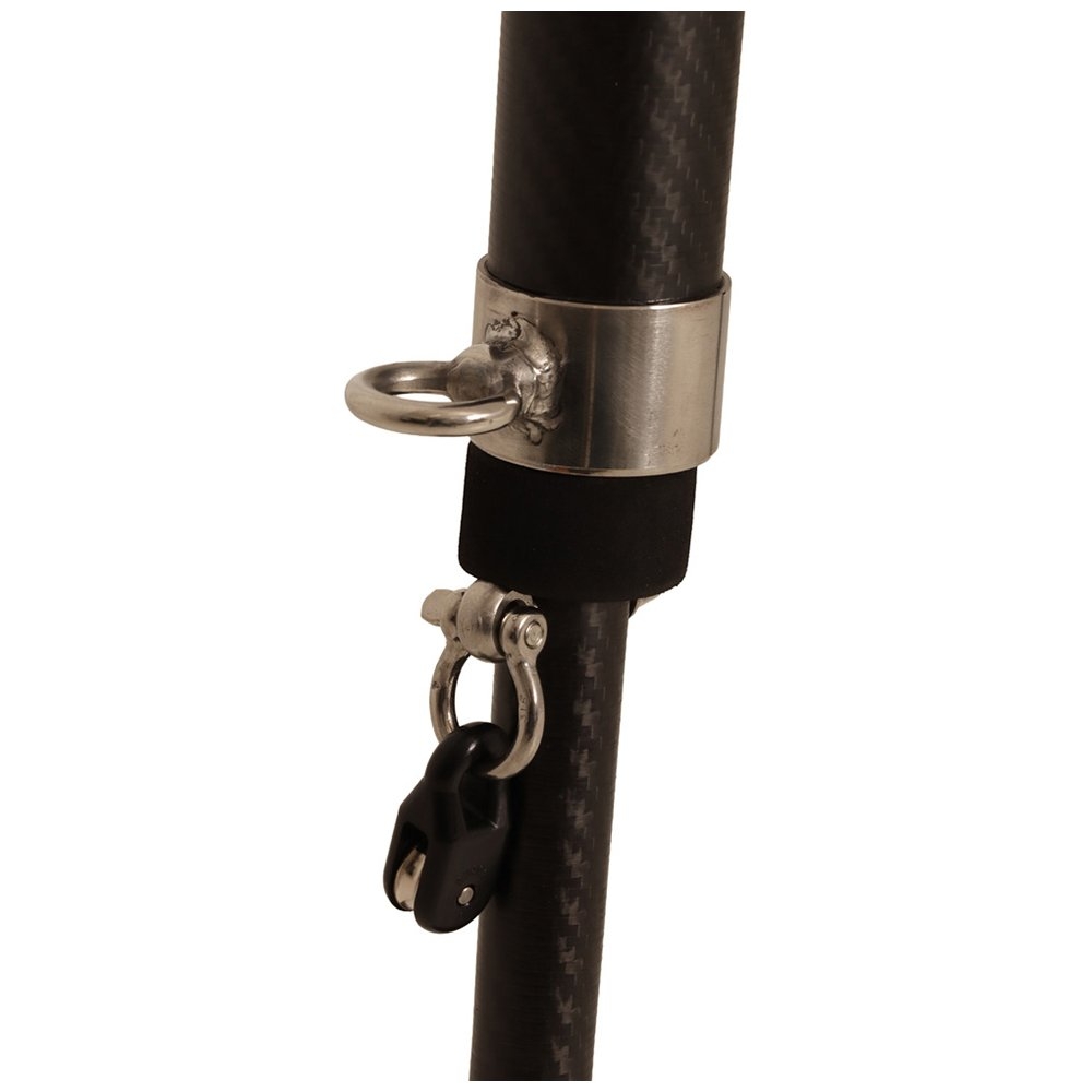 Kilwell Stiff 3K Carbon Telescopic Drop-In Outrigger Poles and Slimline Bases Set 4.5m 2pc 42mm Pair