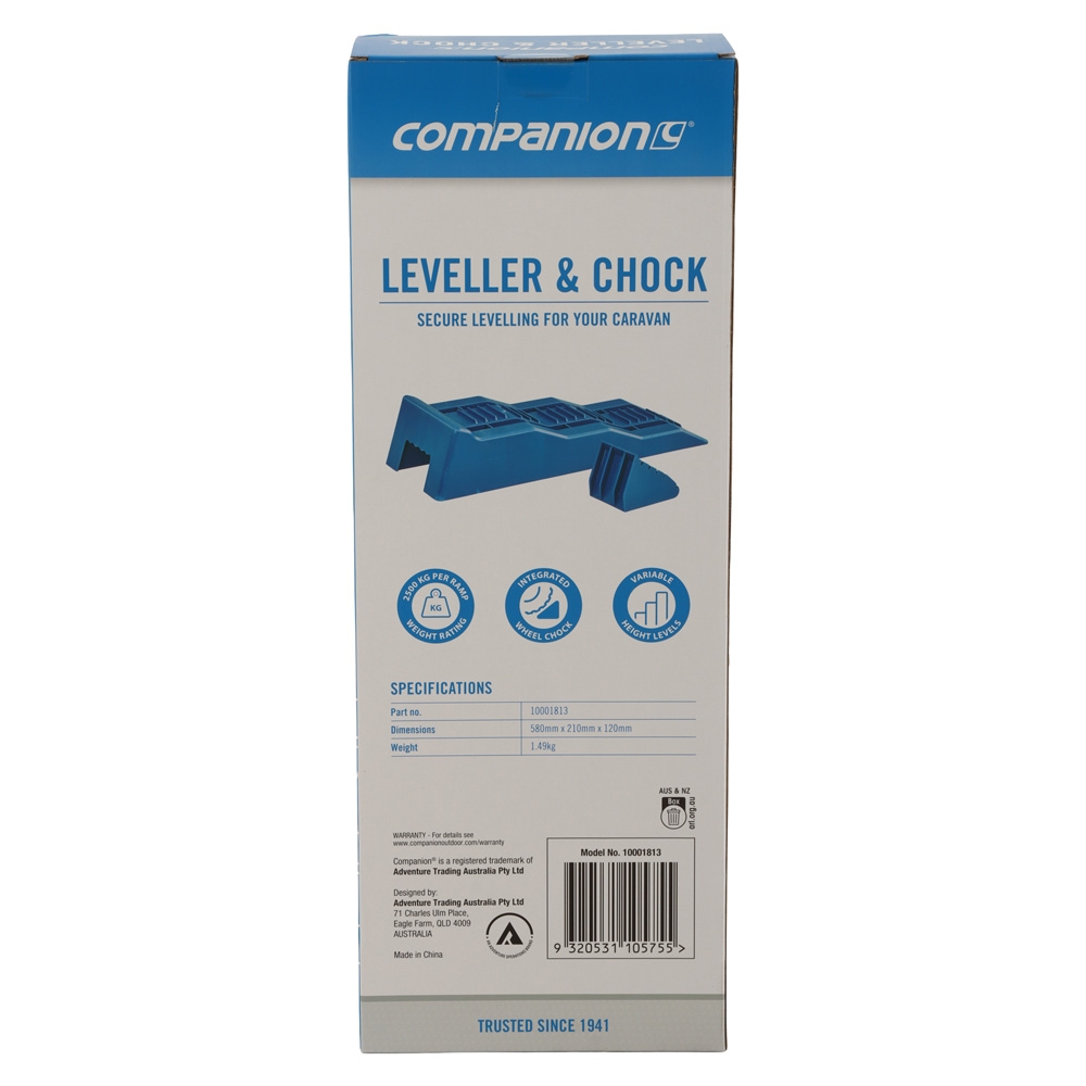 Companion Caravan Leveller and Chock