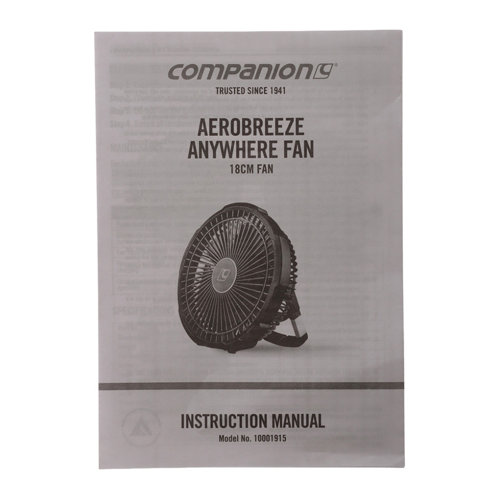 Companion Aerobreeze Anywhere Multi Fan 18cm