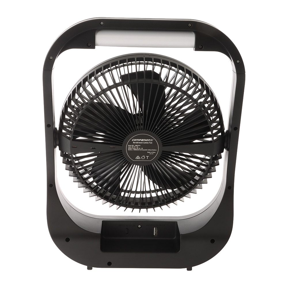 Companion Aerobreeze Lumos Fan with Light 20cm