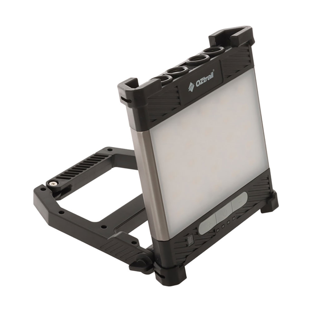 OZtrail Lumos Rechargeable LED Camping Panel Light with Magnetic Stand 1200lm