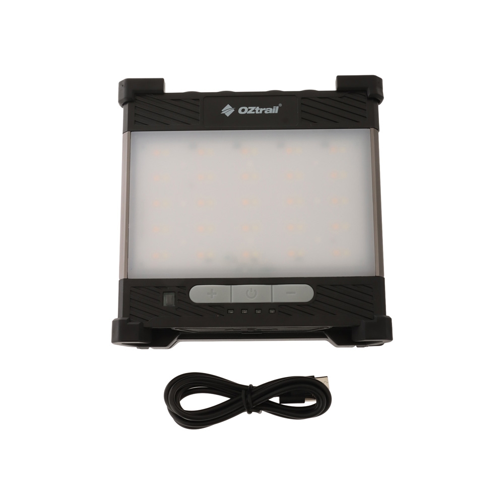 OZtrail Lumos Rechargeable LED Camping Panel Light with Magnetic Stand 1200lm