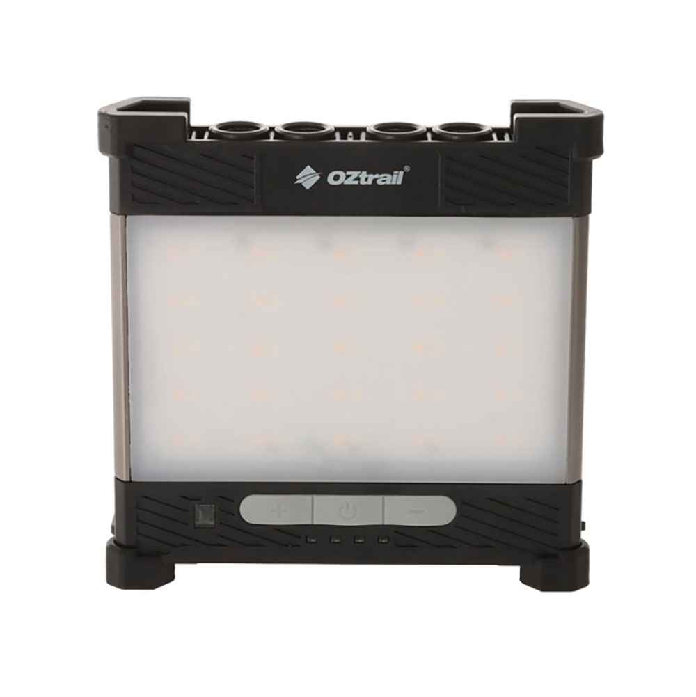 OZtrail Lumos Rechargeable LED Camping Panel Light with Magnetic Stand 1200lm