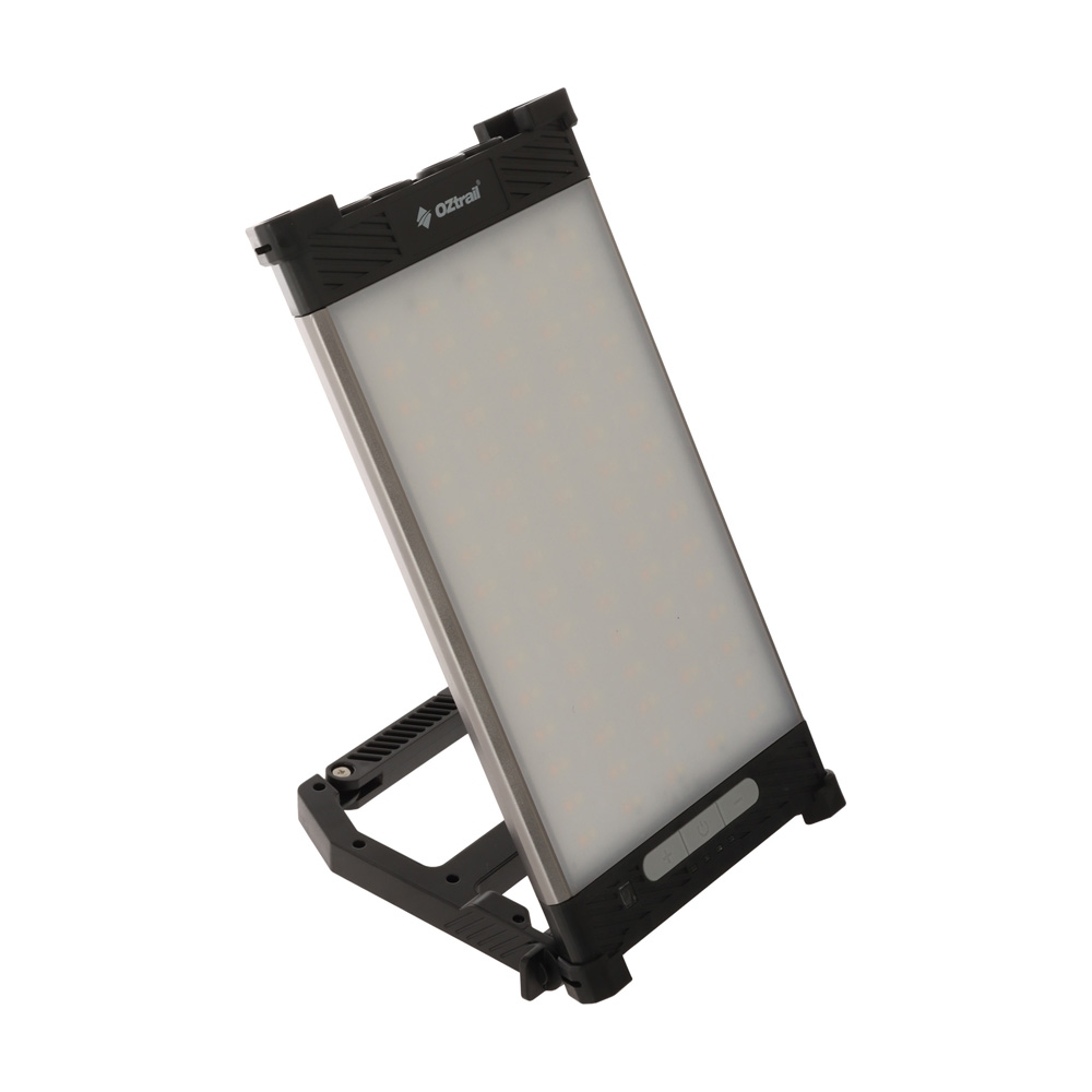 OZtrail Lumos Rechargeable LED Camping Panel Light with Magnetic Stand 2000lm