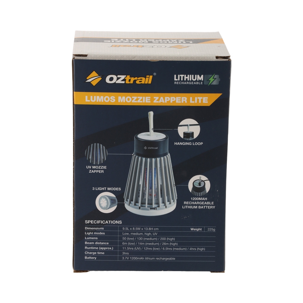 OZtrail Lumos Mozzie Zapper Lite 200lm