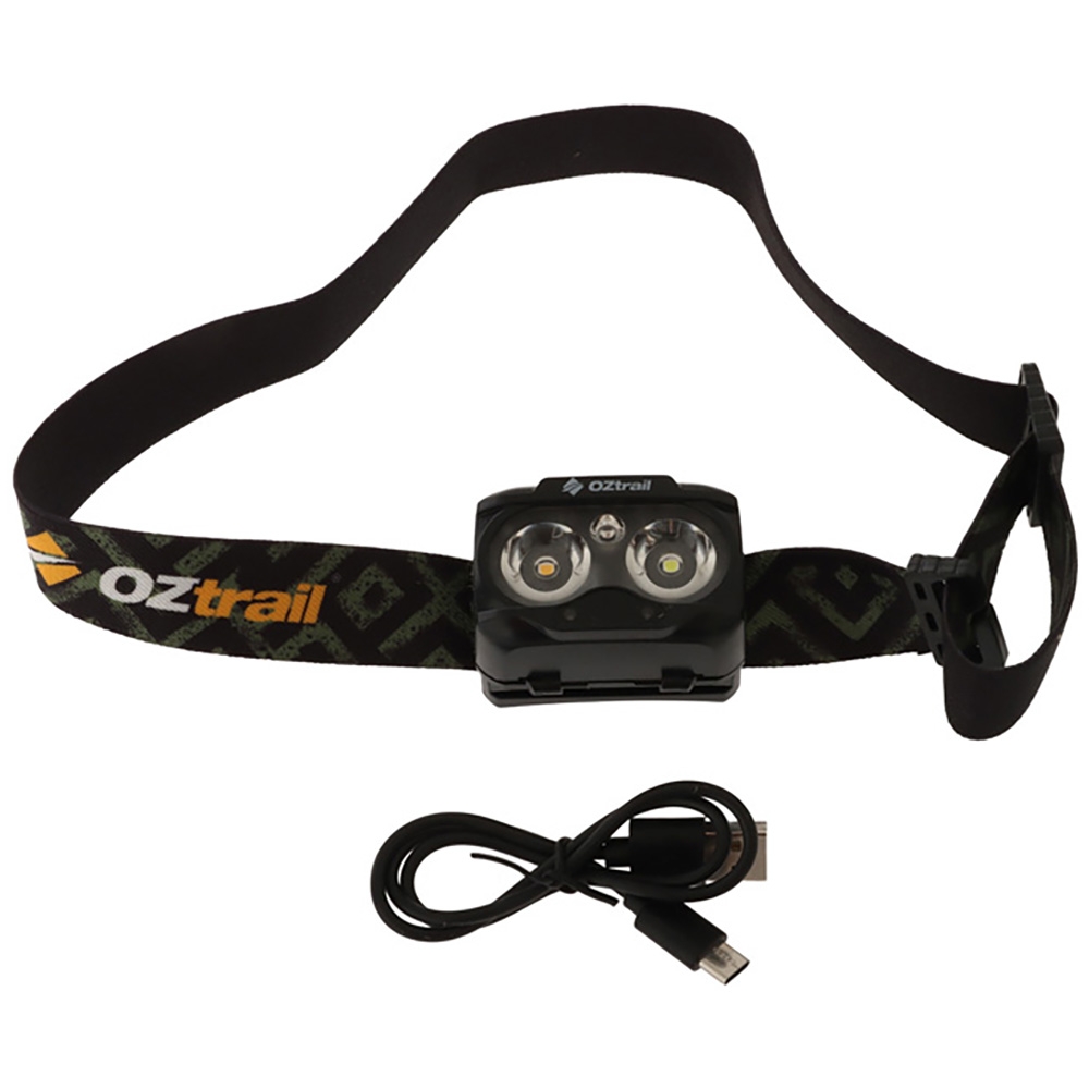 OZtrail Lumos FP200 Rechargeable Headlamp 200lm