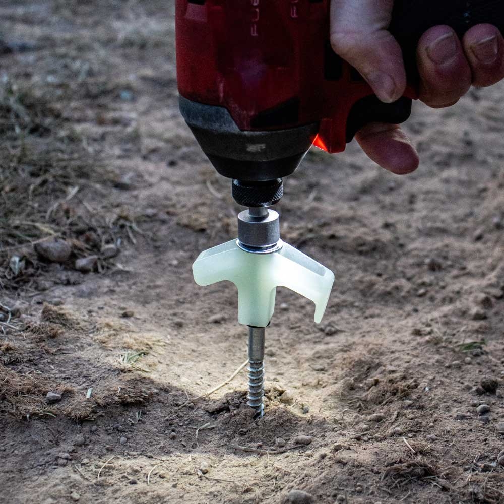 OZtrail Screw-In Glow-in-the-Dark Tent Peg Set Qty 24