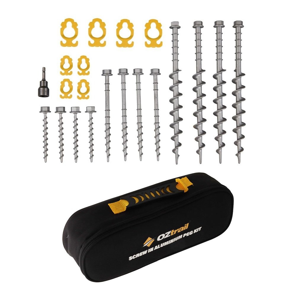 OZtrail Screw-In Aluminium Peg Kit