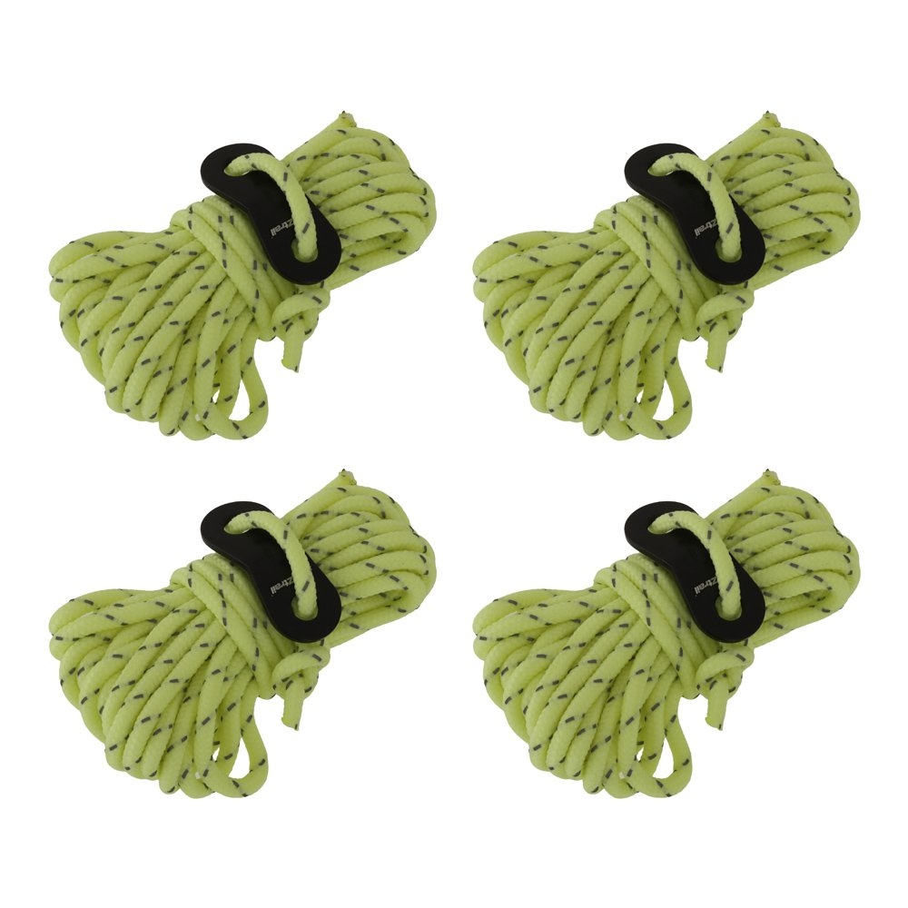OZtrail Glow-in-the-Dark Guy Rope 4 Pack