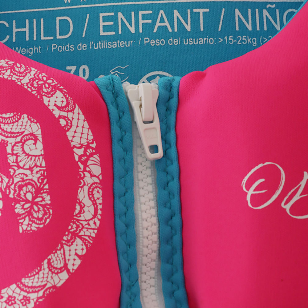 O'Brien Traditional Neoprene Child Life Jacket Pink/Aqua 14-22kg