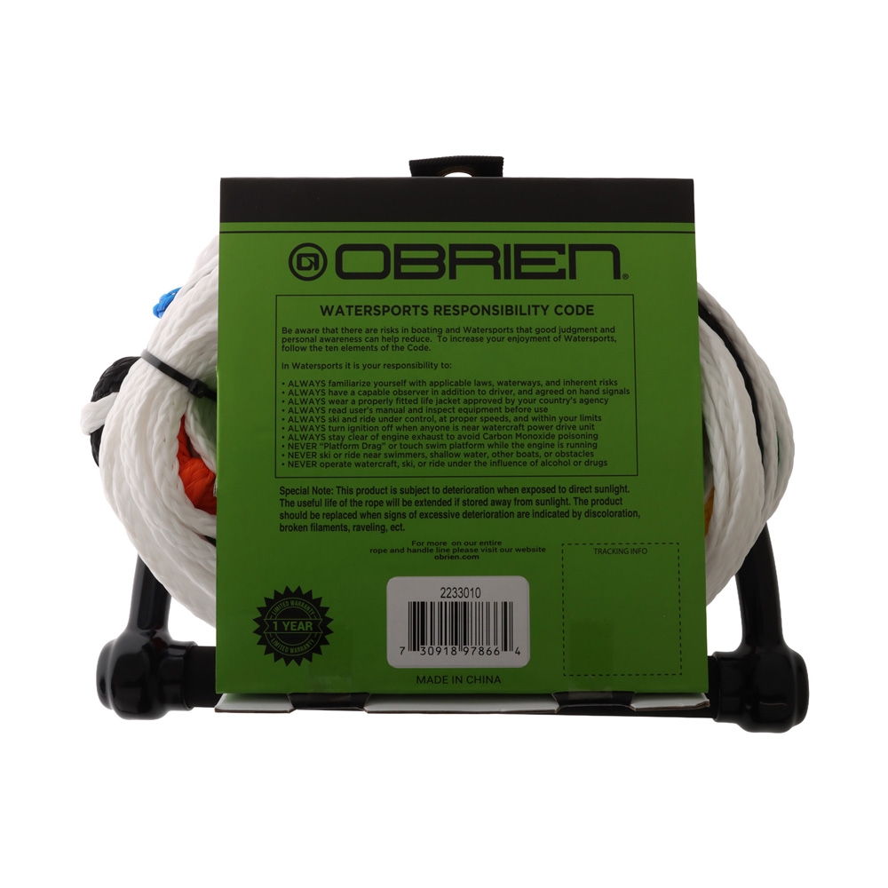 O'Brien Standard 8-Section Water Ski Rope and Handle 75ft