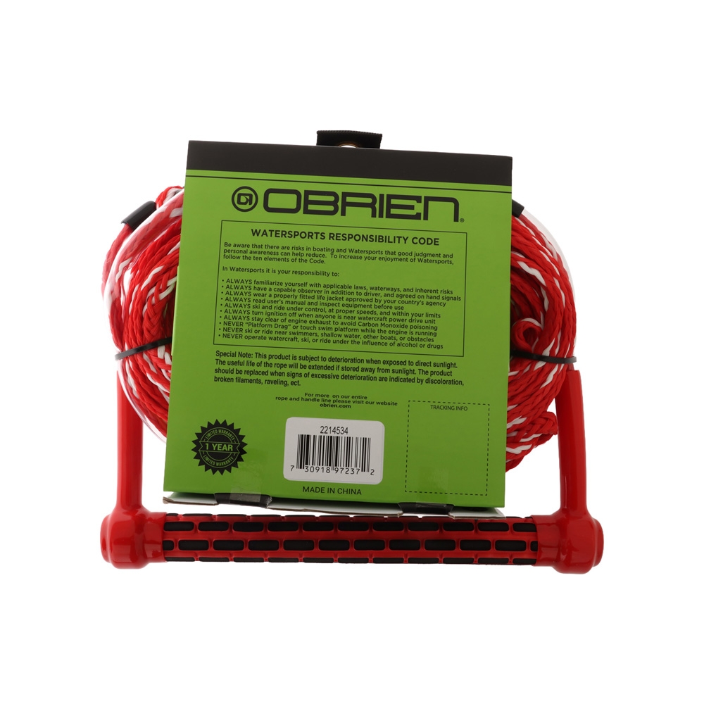 O'Brien Deep-V 1-Section Water Ski Rope and Handle Combo 75ft