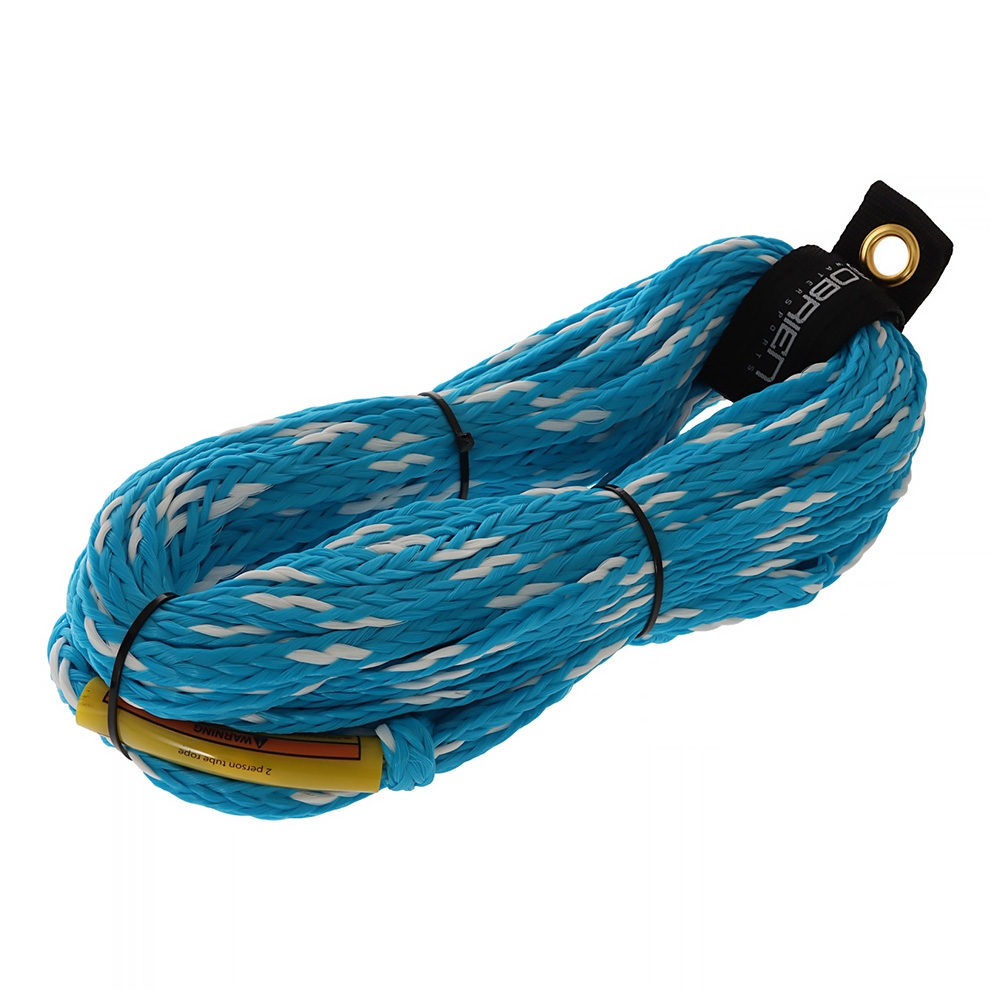 O'Brien 2-Person Ski Tube Rope 60ft Aqua/White