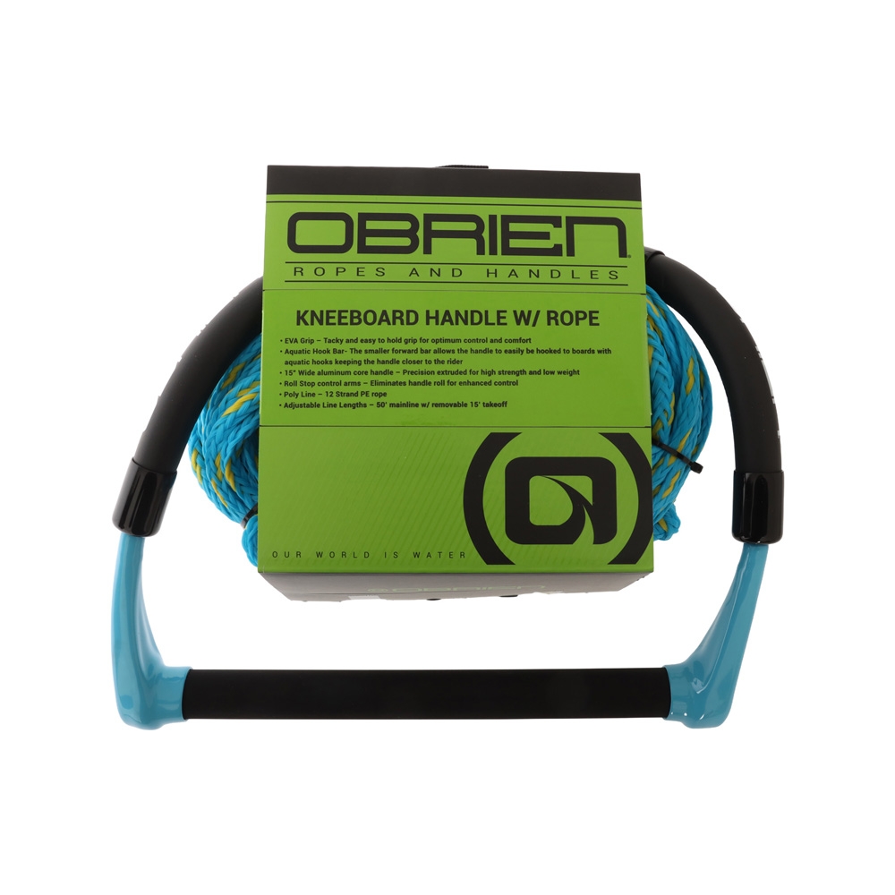 O'Brien Kneeboard Rope and Handle 70ft/21m Cyan/Yellow