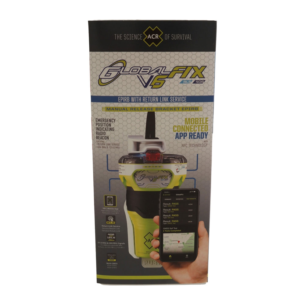 ACR GlobalFix V6 EPIRB with Return Link Service and Mobile App Cat III