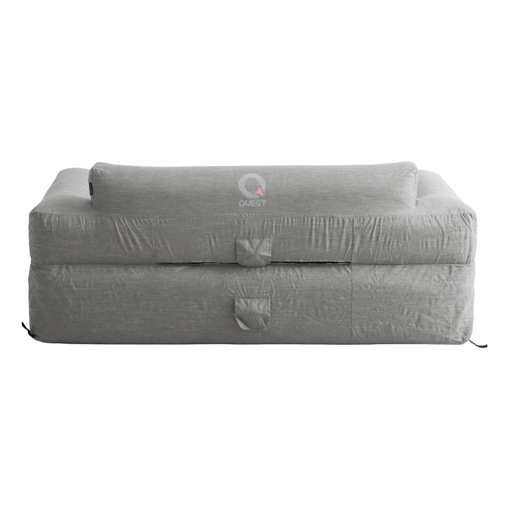 Quest 3-Seater Inflatable Air Sofa with Bag Charcoal Grey