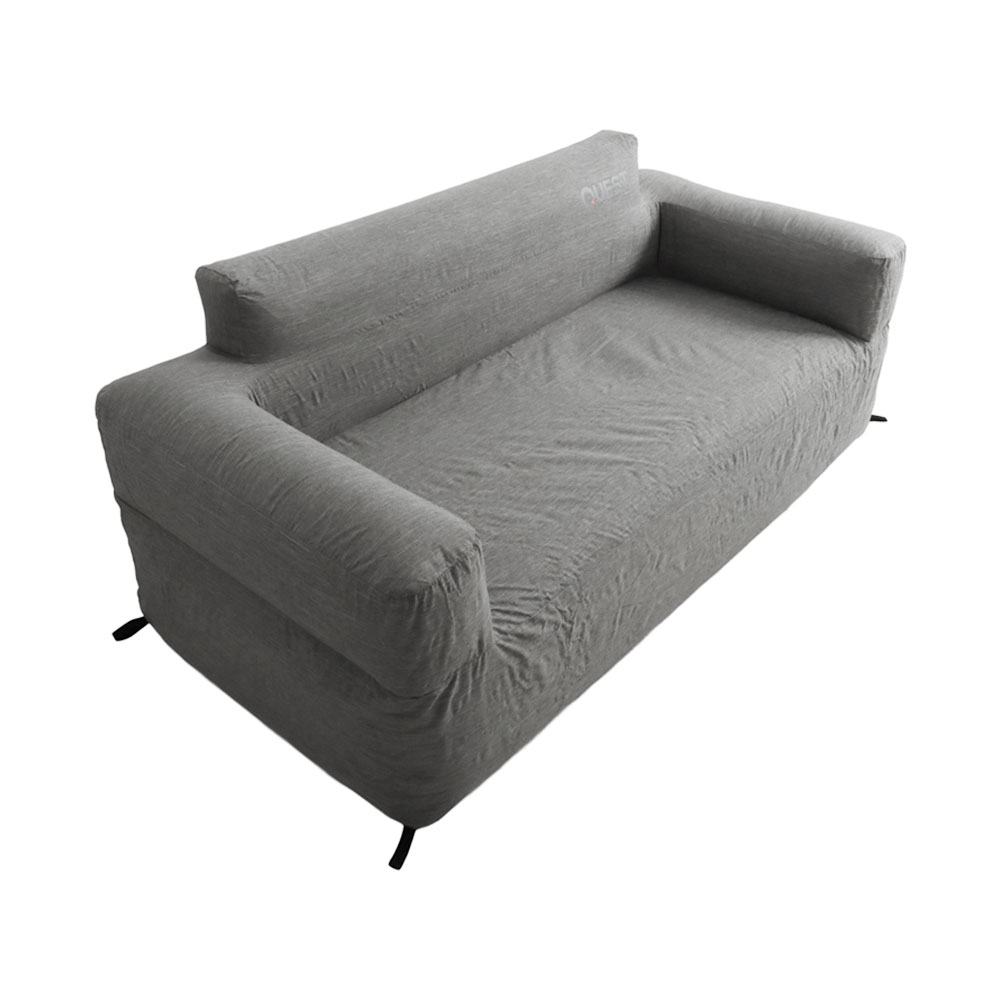 Quest 3-Seater Inflatable Air Sofa with Bag Charcoal Grey
