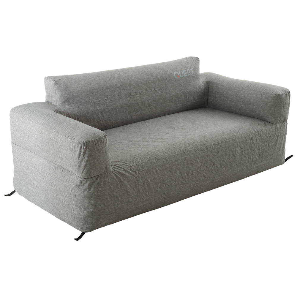 Quest 3-Seater Inflatable Air Sofa with Bag Charcoal Grey