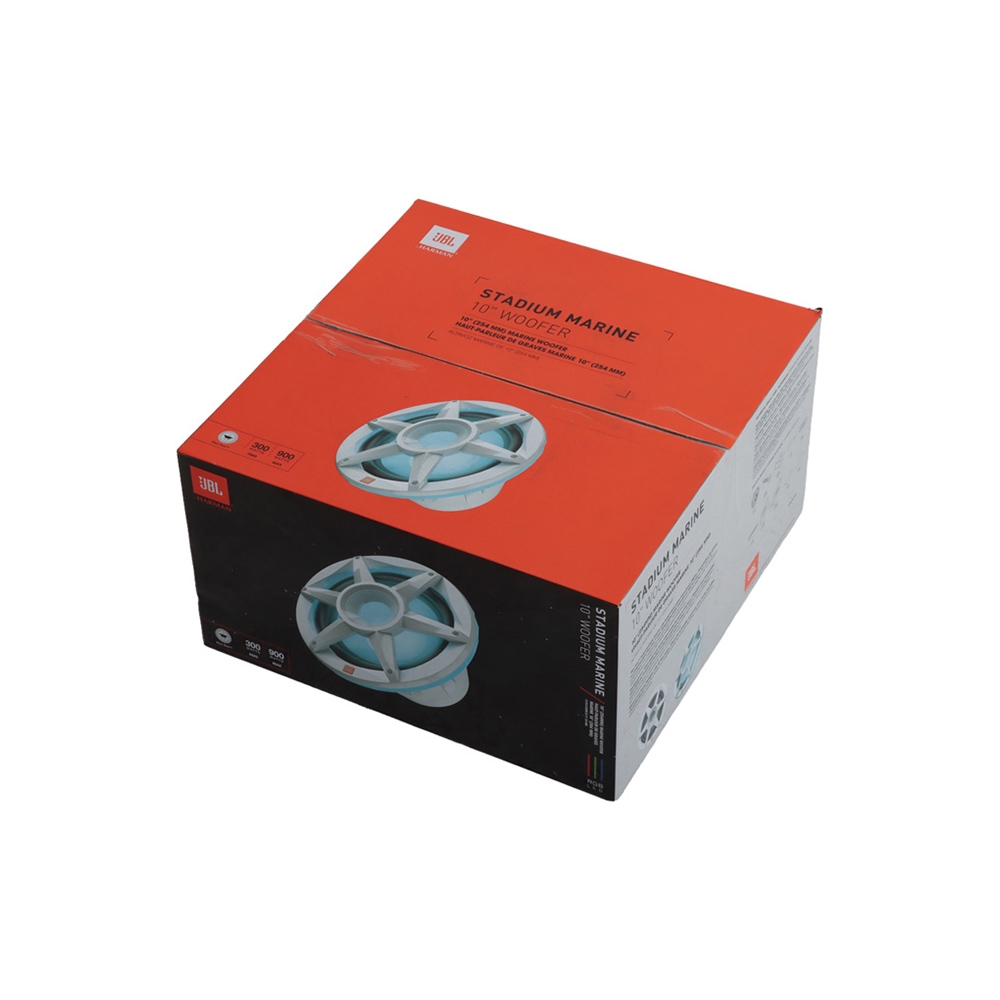 JBL Stadium Marine Subwoofer w/ RGB Lights 10in 900W Grey Grill