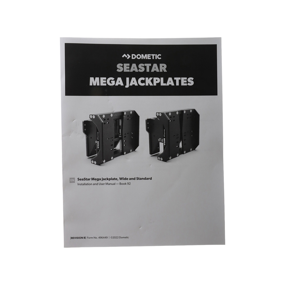 SeaStar Electro-Hydraulic Mega Jackplate Wide Mount 600 HP