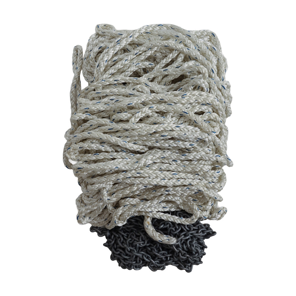 Titan Anchor Rode Kit 8 Plait Nylon Rope and Galvanised Chain 100m x 12mm / 10m x 6mm