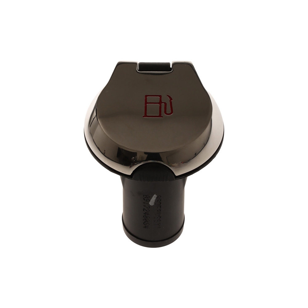 Attwood Deck Fill for Pressure Relief Systems - Straight Body Scalloped Stainless Cap