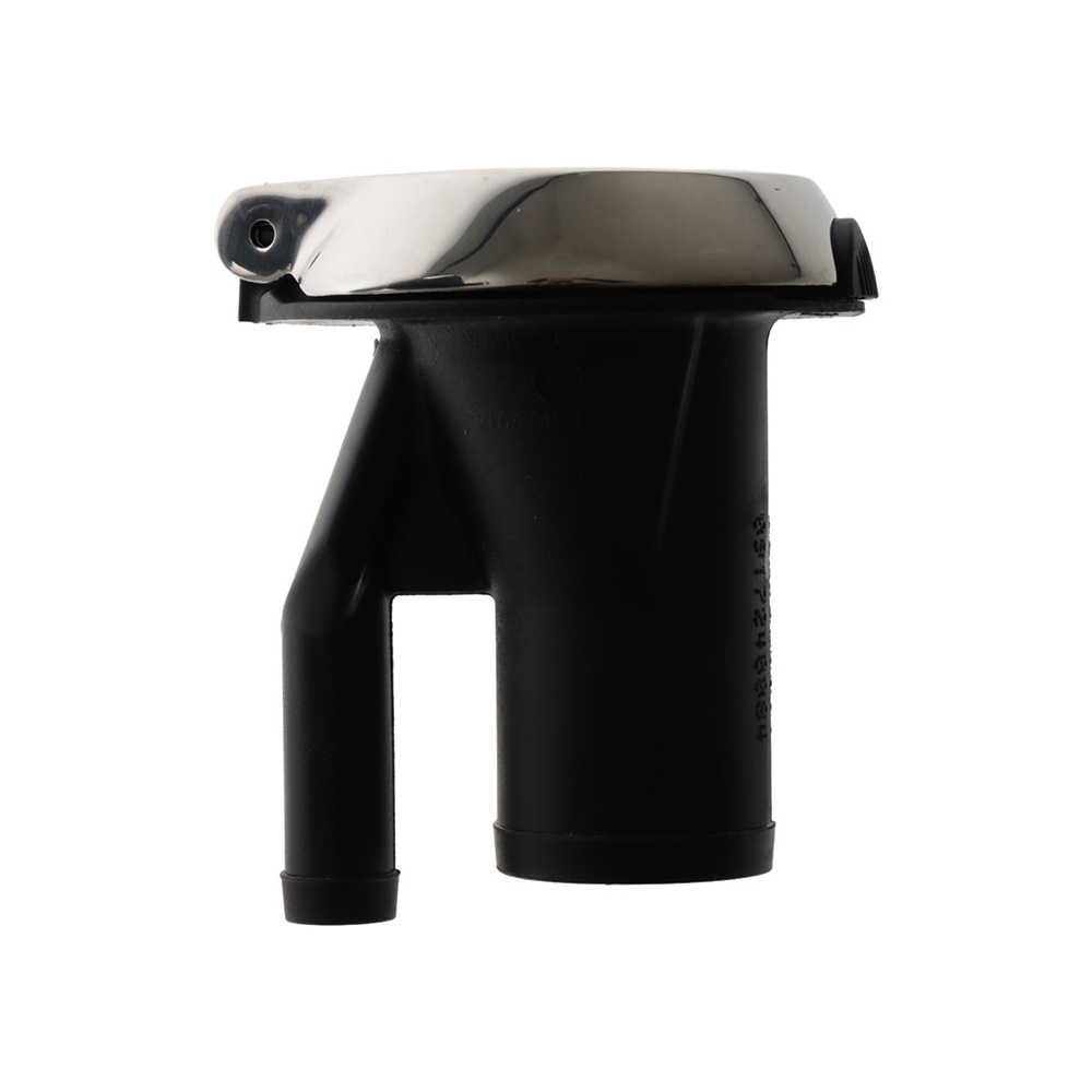 Attwood Deck Fill for Pressure Relief Systems - Straight Body Scalloped Stainless Cap