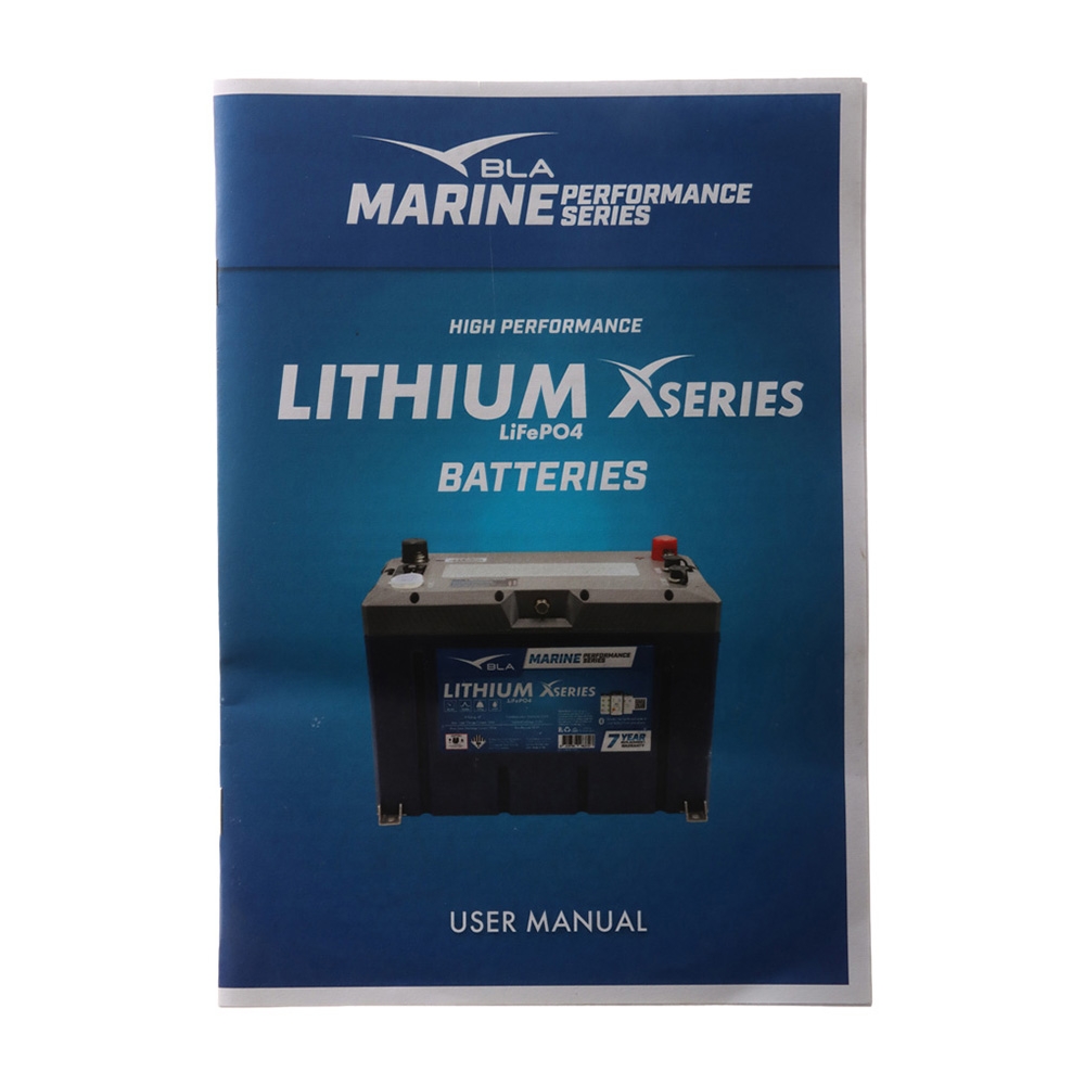 BLA Marine Performance X Series Lithium LiFePO4 Deep Cycle Battery with Bluetooth 12V 100A