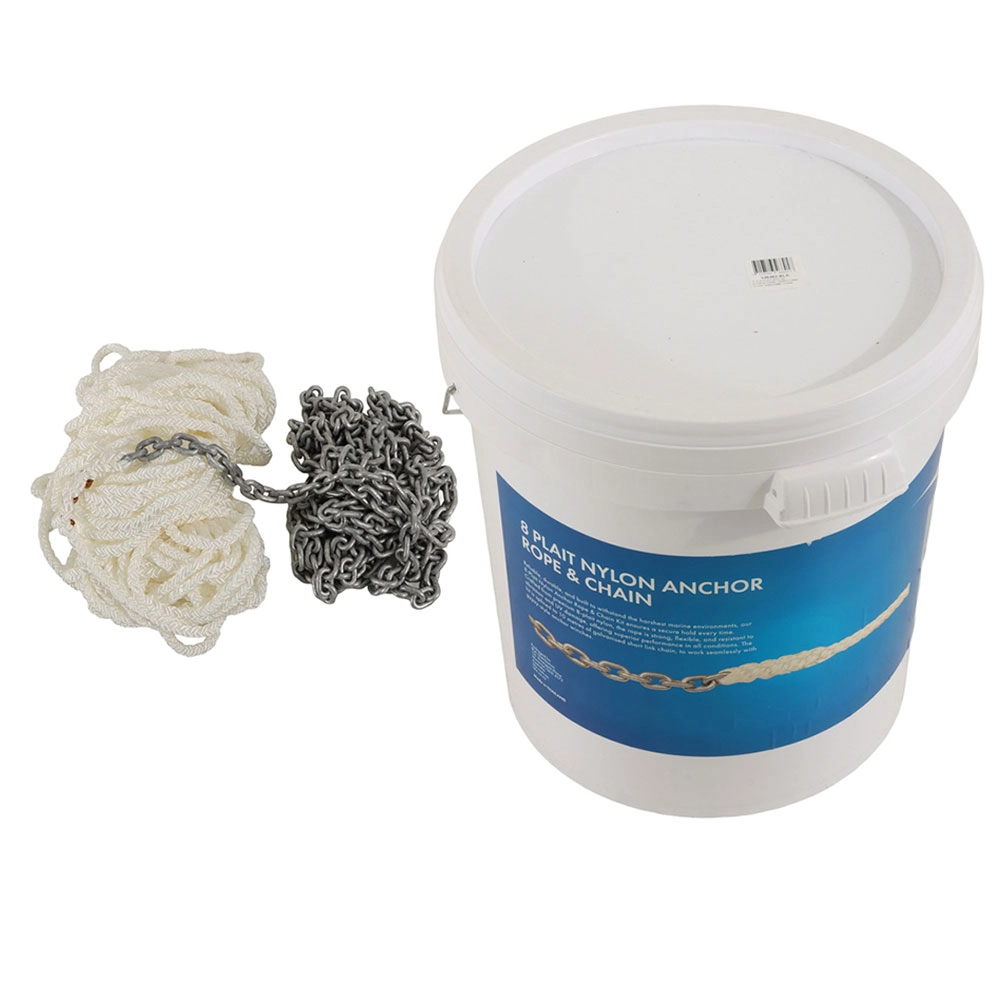 BLA 8-Plait Nylon Anchor Rope and Chain Kit 100mx12mm / 10mx6mm BLA 8-Plait Nylon Anchor Rope and Chain Kit 100mx12mm / 10mx6mm