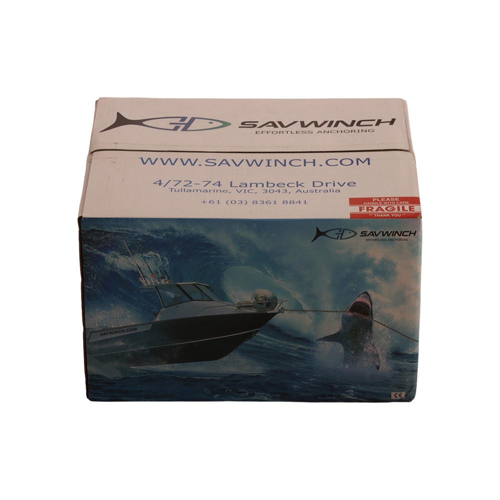 Savwinch Signature Series 1000SS Stainless Drum Winch Pack 65mx6mm / 6m