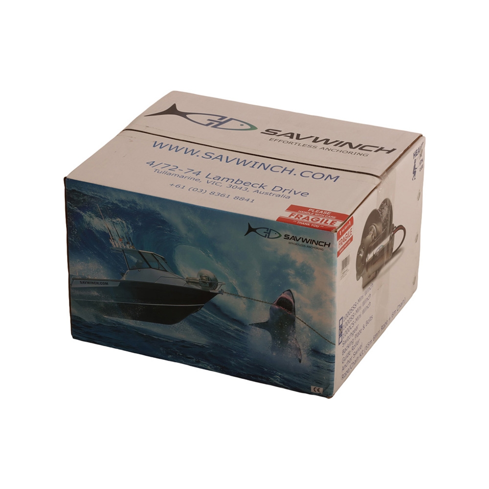 Savwinch Signature Series 1000SS Stainless Drum Winch Pack 65mx6mm / 6m