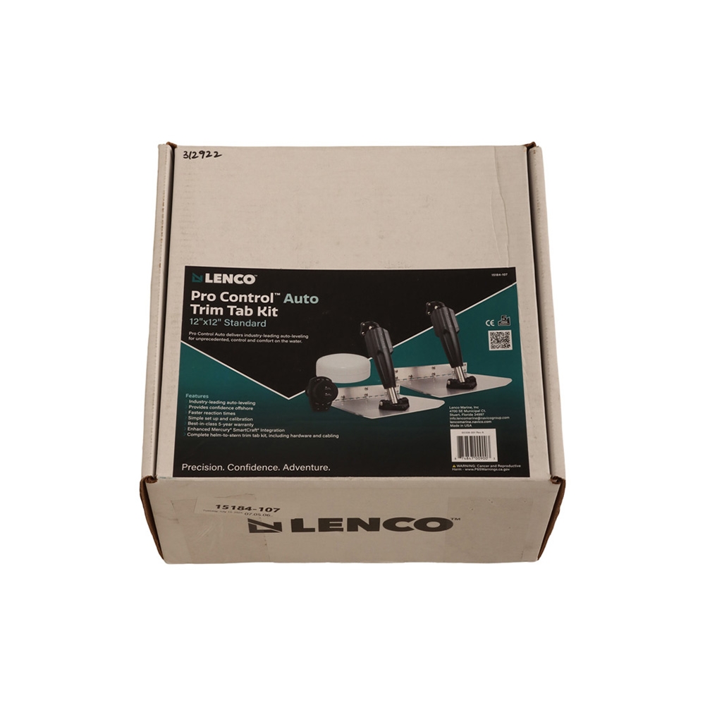 Lenco Pro Control Auto Trim Tab Kit 12x12in 12V - Standard Mount