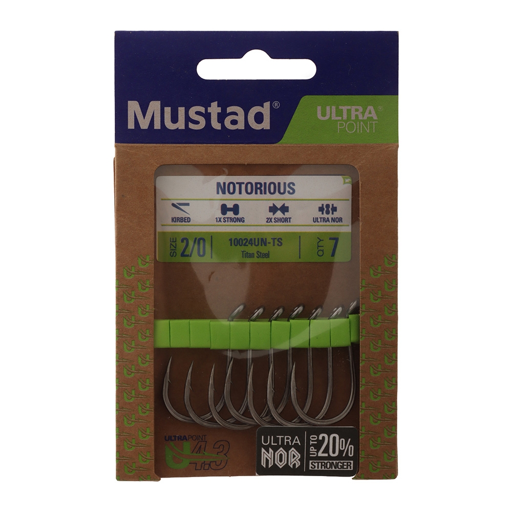 Mustad Notorious Octopus Hook 2/0 Qty 7