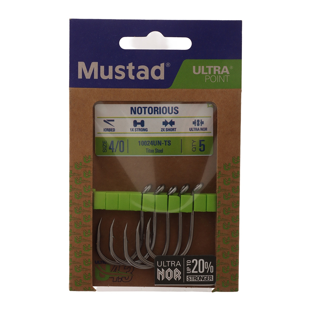 Mustad Notorious Octopus Hook 4/0 Qty 5