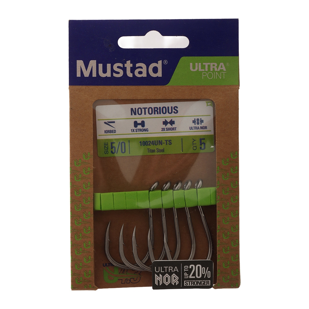 Mustad Notorious Octopus Hook 5/0 Qty 5