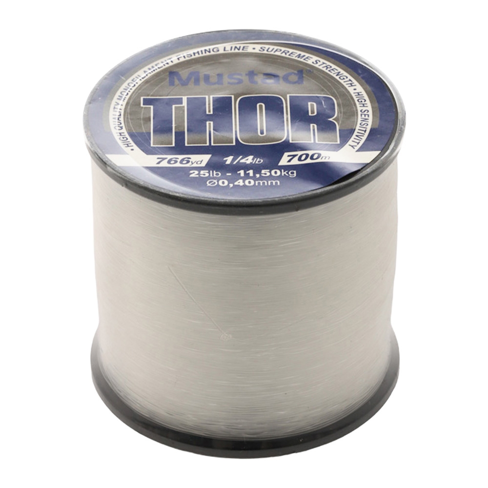 Mustad Thor Monofilament Line Clear 1/4lb Spool 25lb 700m 0.40mm