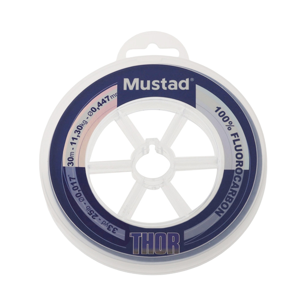 Mustad Thor 100% Fluorocarbon Leader 30m 25lb