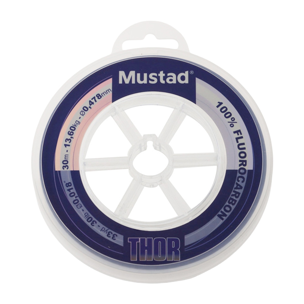 Mustad Thor 100% Fluorocarbon Leader 30m 30lb