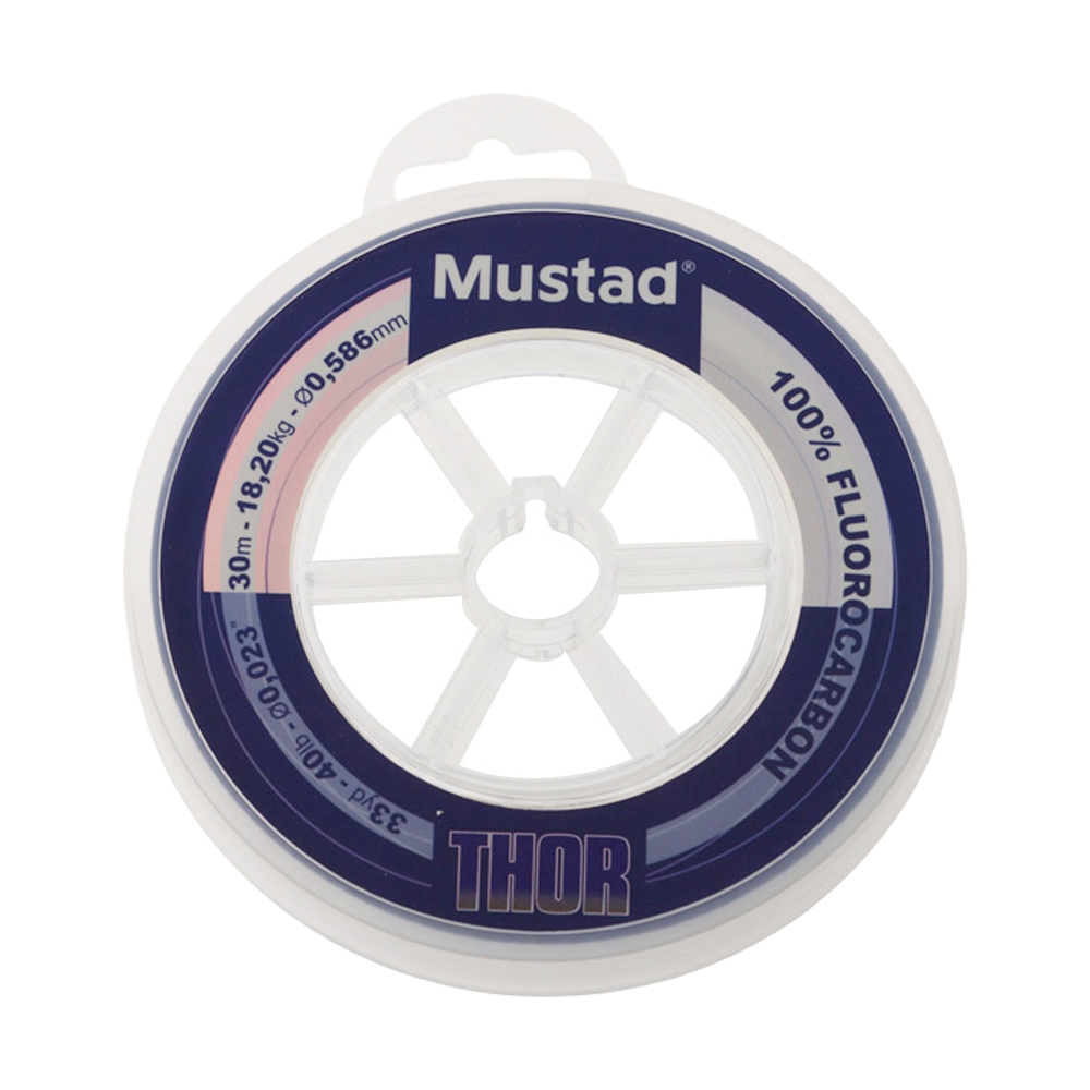 Mustad Thor 100% Fluorocarbon Leader 30m 40lb