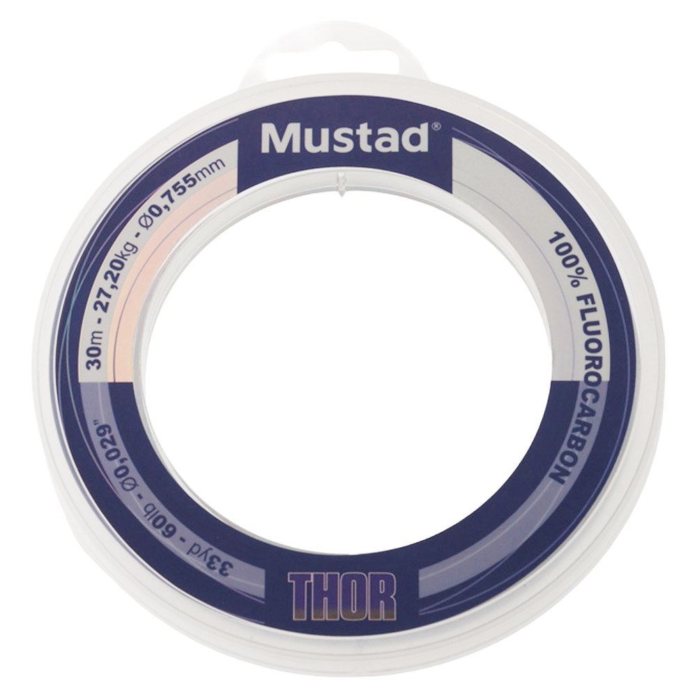 Mustad Thor 100% Fluorocarbon Leader 30m 60lb