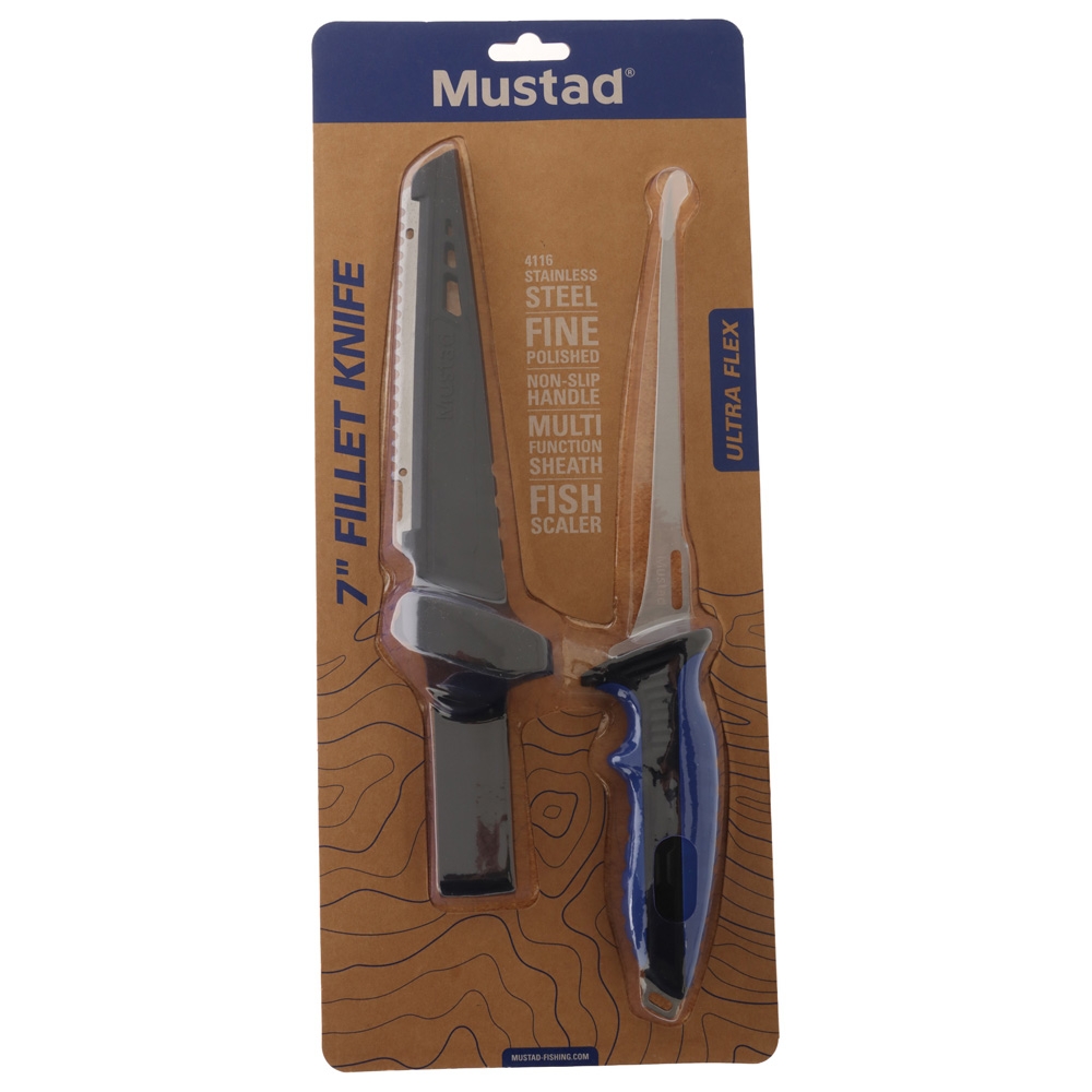 Mustad G4116 Stainless Steel Ultra Flex Fillet Knife 7in