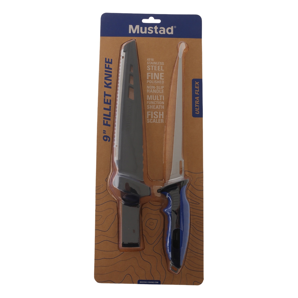 Mustad G4116 Stainless Steel Ultra Flex Fillet Knife 9in