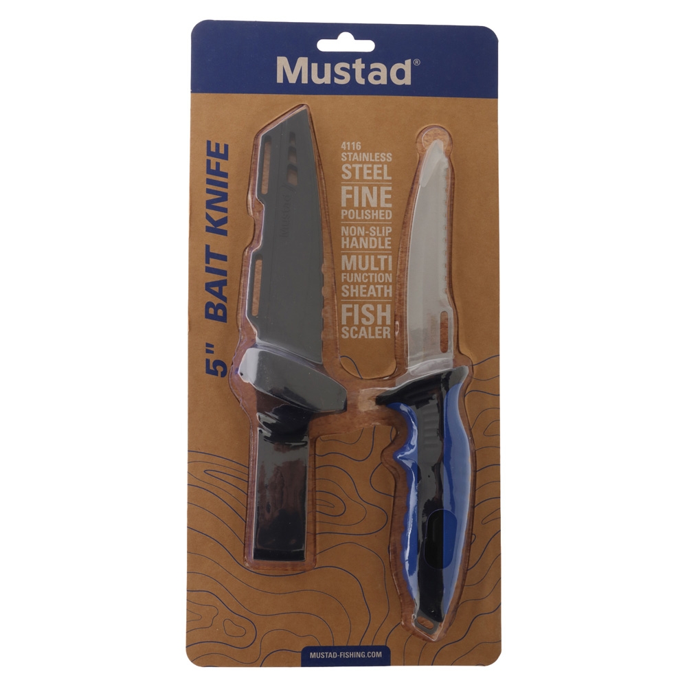Mustad G4116 Stainless Steel Bait Knife 5in